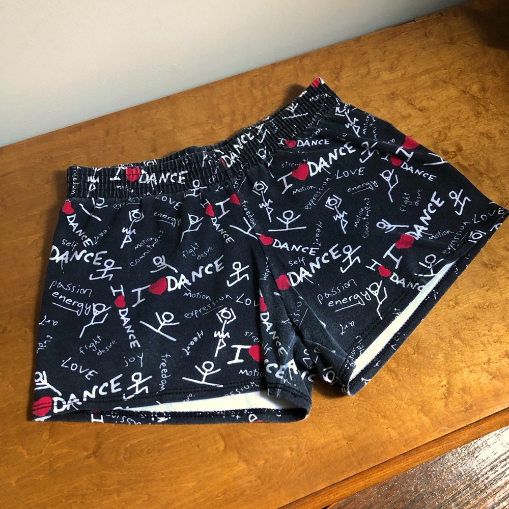 VTG Retro Y2K “I ♥️ DANCE” Jazz / Athletic Shorts